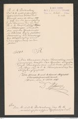 k.k. naturhistorisches Hofmuseum, Intendanzakten 1885-1896 (Hauer), Aktenzahl Z.482/1892, Seite 1